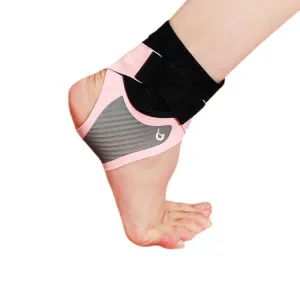 1 Pair Carbon Soft Armor Sports Ankle Protectors For Men and Women, Specification: XL (Pink)