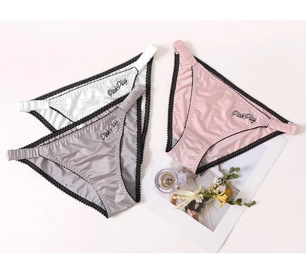 2 Pack Letter Print Sexy Women's Panties Underwear Seamless Briefs Comfort Underpants Low Rise Fashion Panty Ladies Lingerie