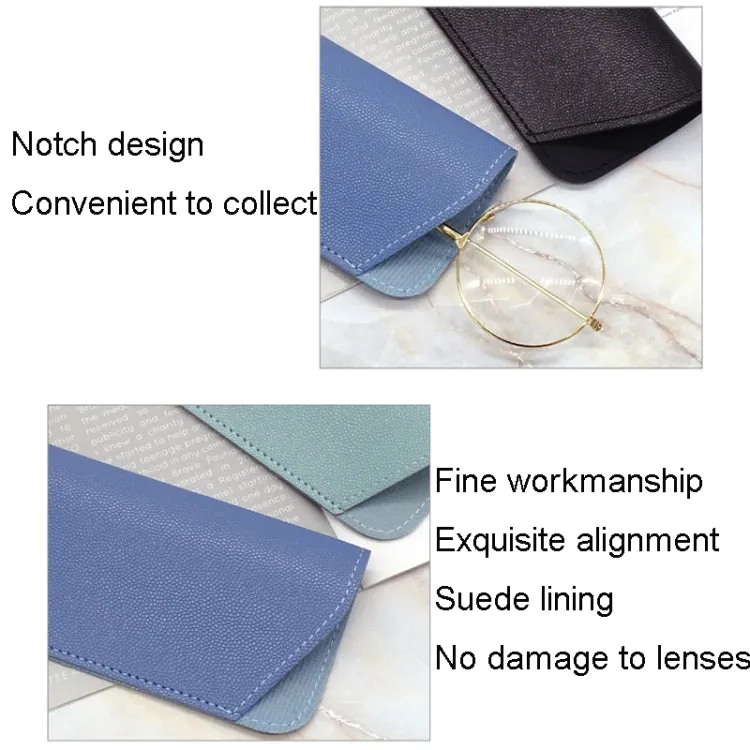 5pcs Thickened Sunglasses Pouch Portable Dustproof Storage Bag, Size: Small 157 x 65mm(Light Grey)