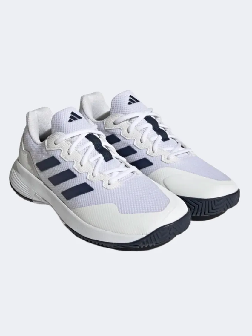 Adidas Gamecourt 2.0 Men Tennis Shoes White/Navy