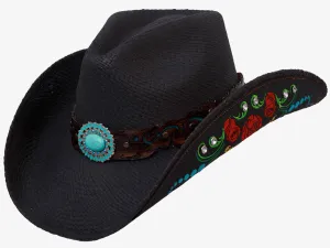 ALLISON Black Straw Cowboy Hat by Austin