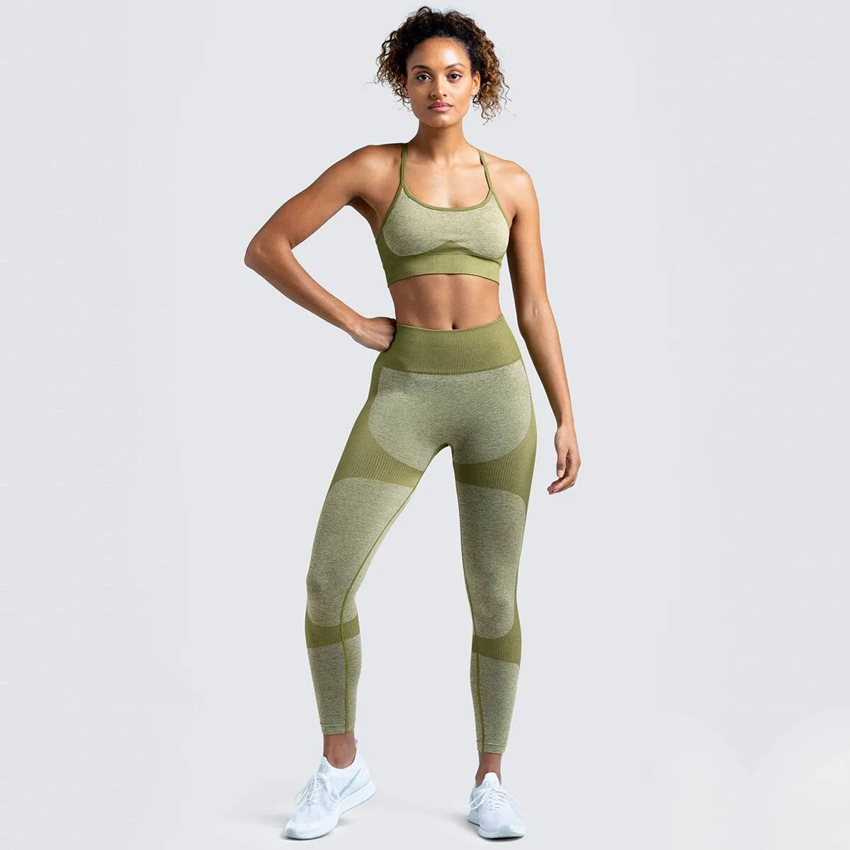 Amozae- Seamless Women Yoga Set Workout Shirts Sport Pants Bra Gym Suits Fitness Shorts Crop Top High Waist Running Leggings Sports Sets