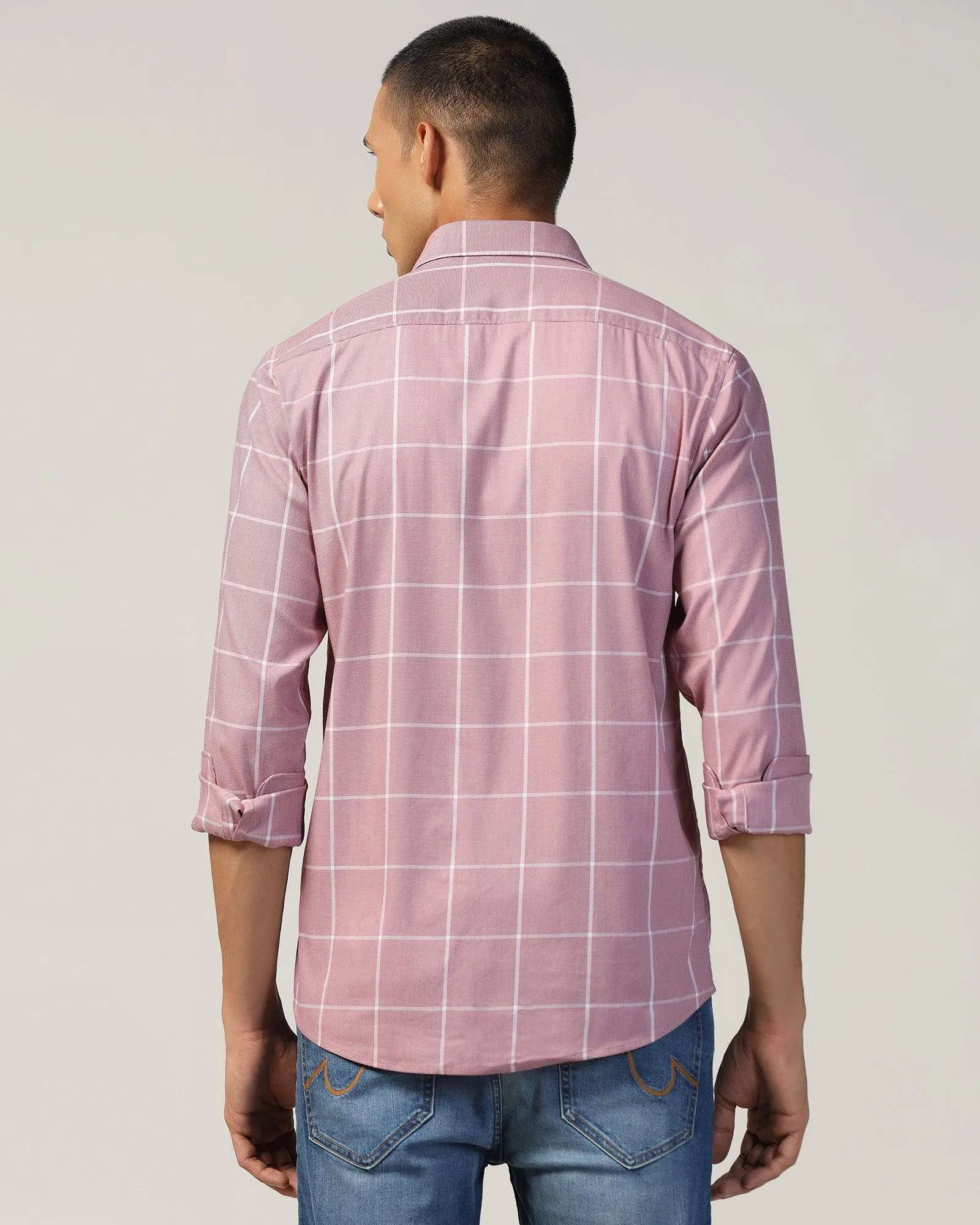 Casual Wine Check Shirt - Tempe