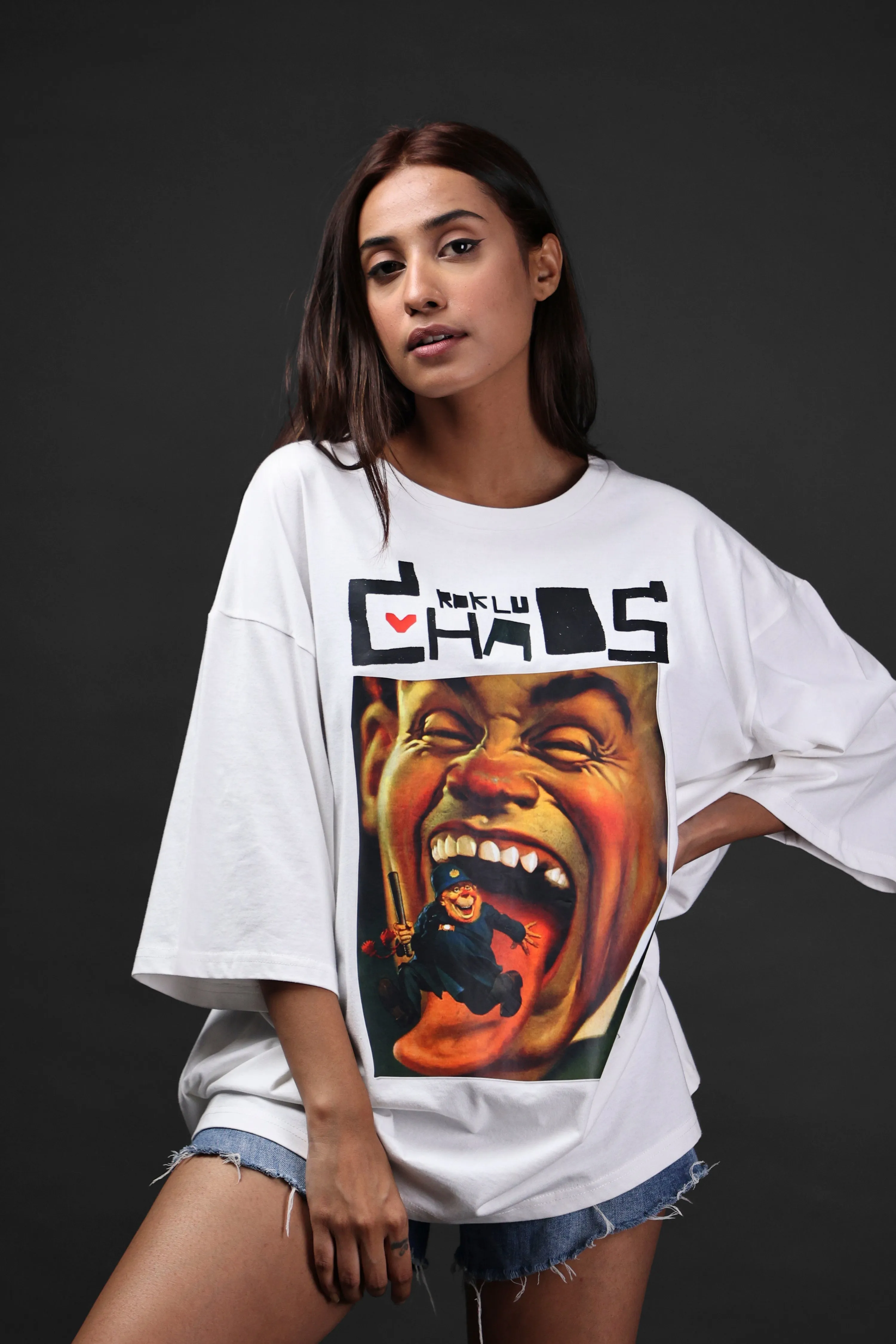 Chaos-Women's Over Size Tee#24