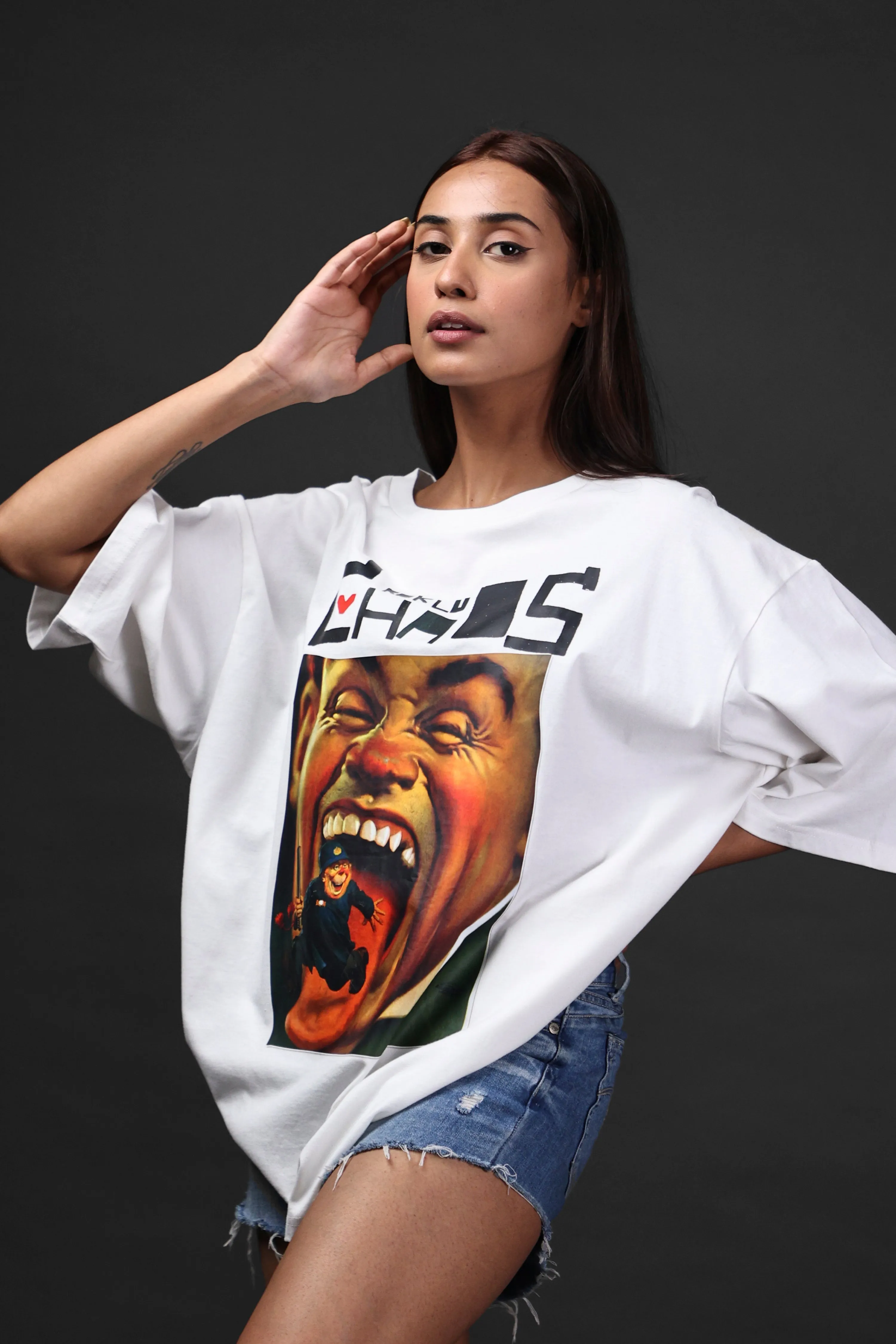 Chaos-Women's Over Size Tee#24