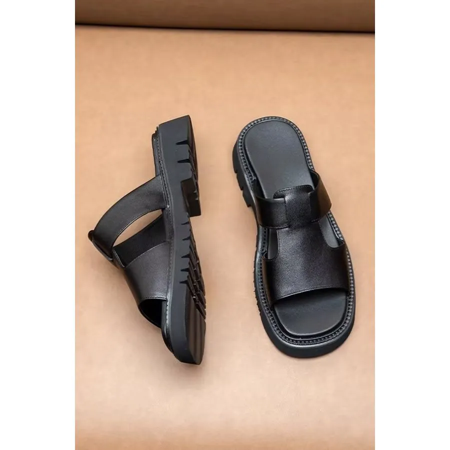 ChicPeep Luxe Leather Business Sandals