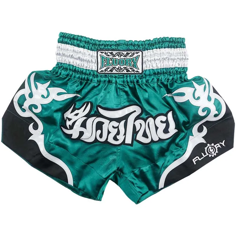 Fluory Men Women Kids Fight shorts Boxing Pants Shorts embroidery MMA Shorts Muay Thai shorts