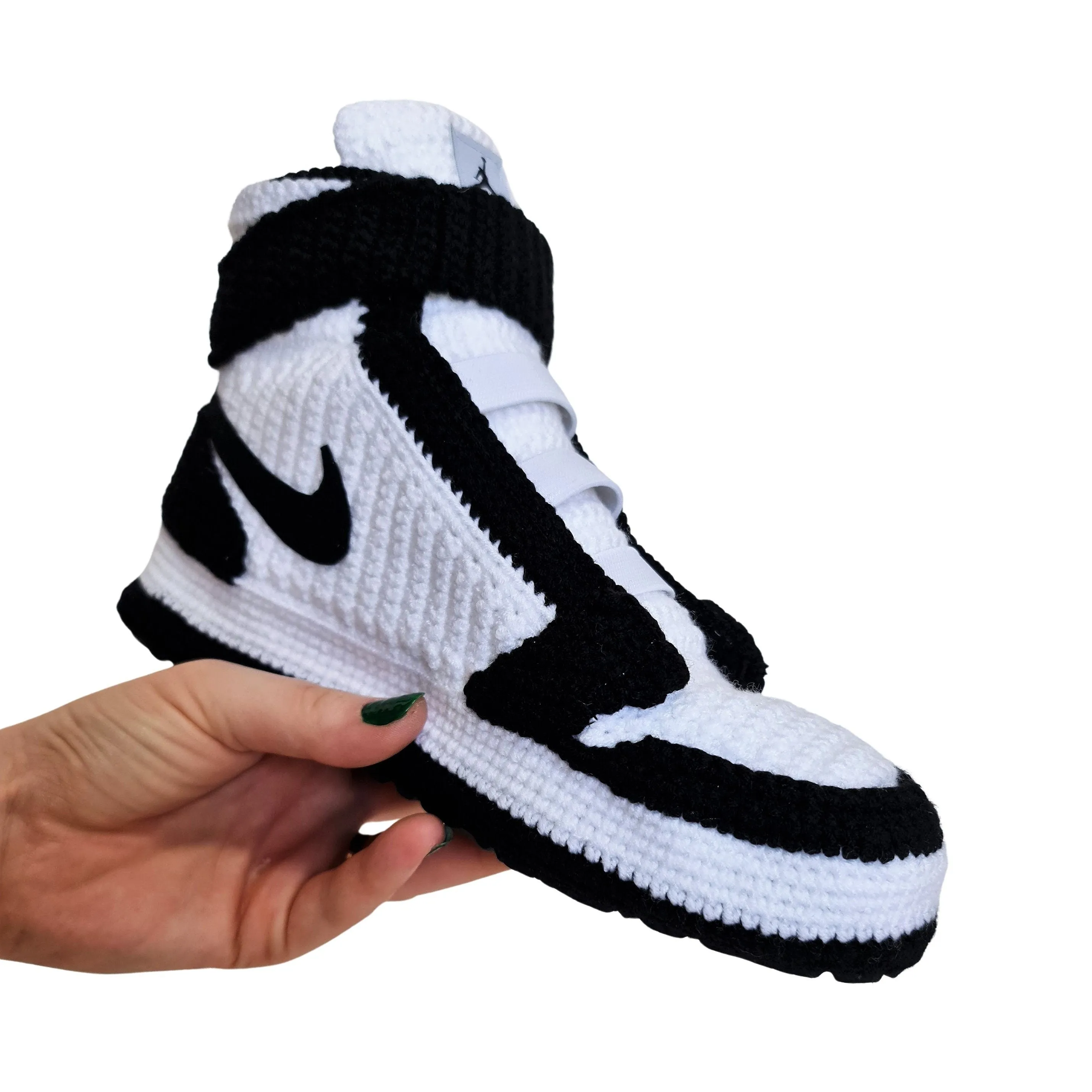 Force Jordan Anti Slip Crochet Slippers Sneakers Booties Plush Platform Shoes  Slip On Booties