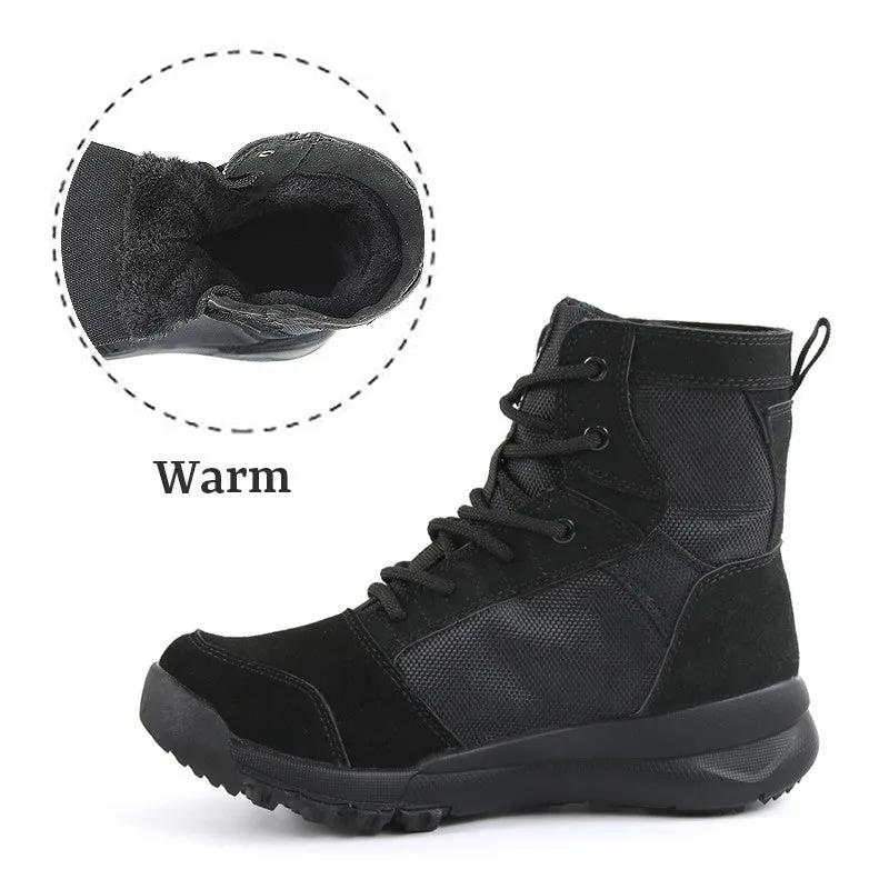 Man's camouflage outdoor slip-resistant high top comfortable hiking boots