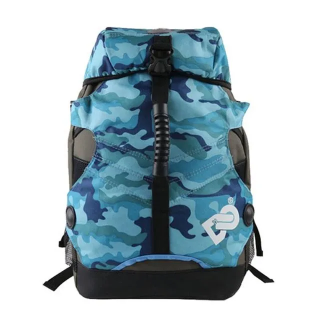 Men Women Roller Skates Backpack Inline Skates Skating Shoes Boots Carry Bag Kid Ice Skates Storage Knapsack Outdoor Sports Bag