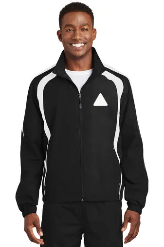 Men's Reflective Colorblock Windbreaker--Broken Diamond