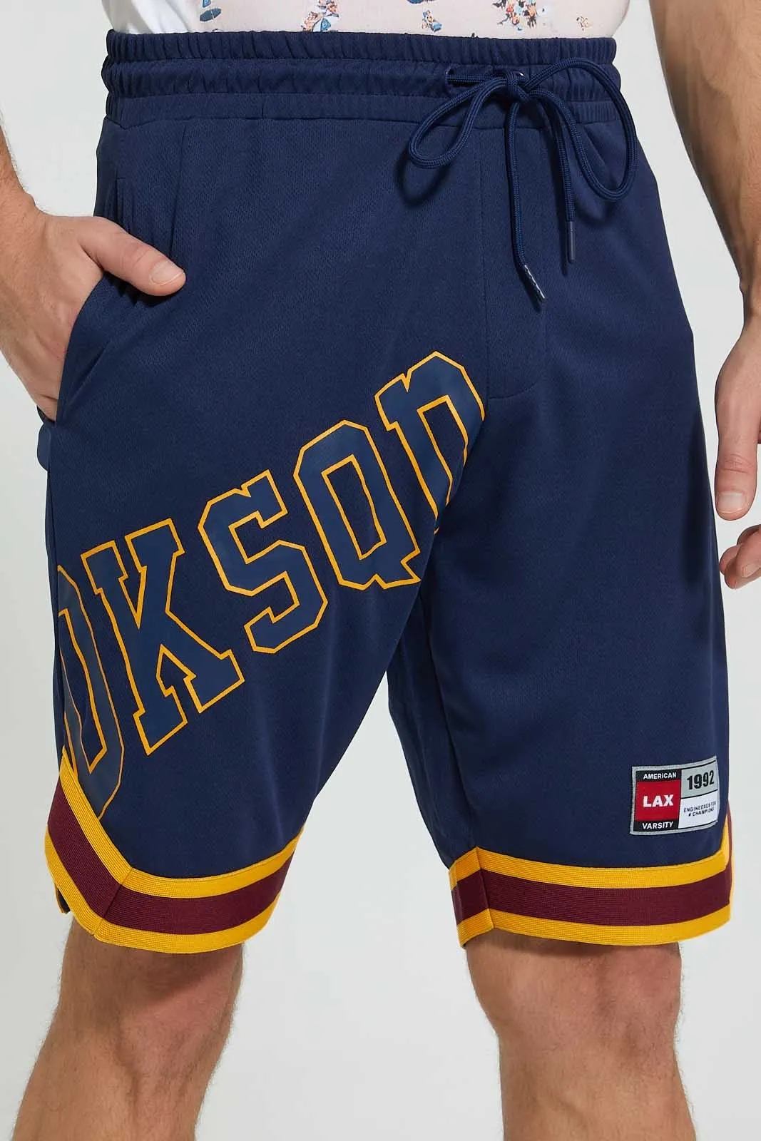 Navy Sports Short