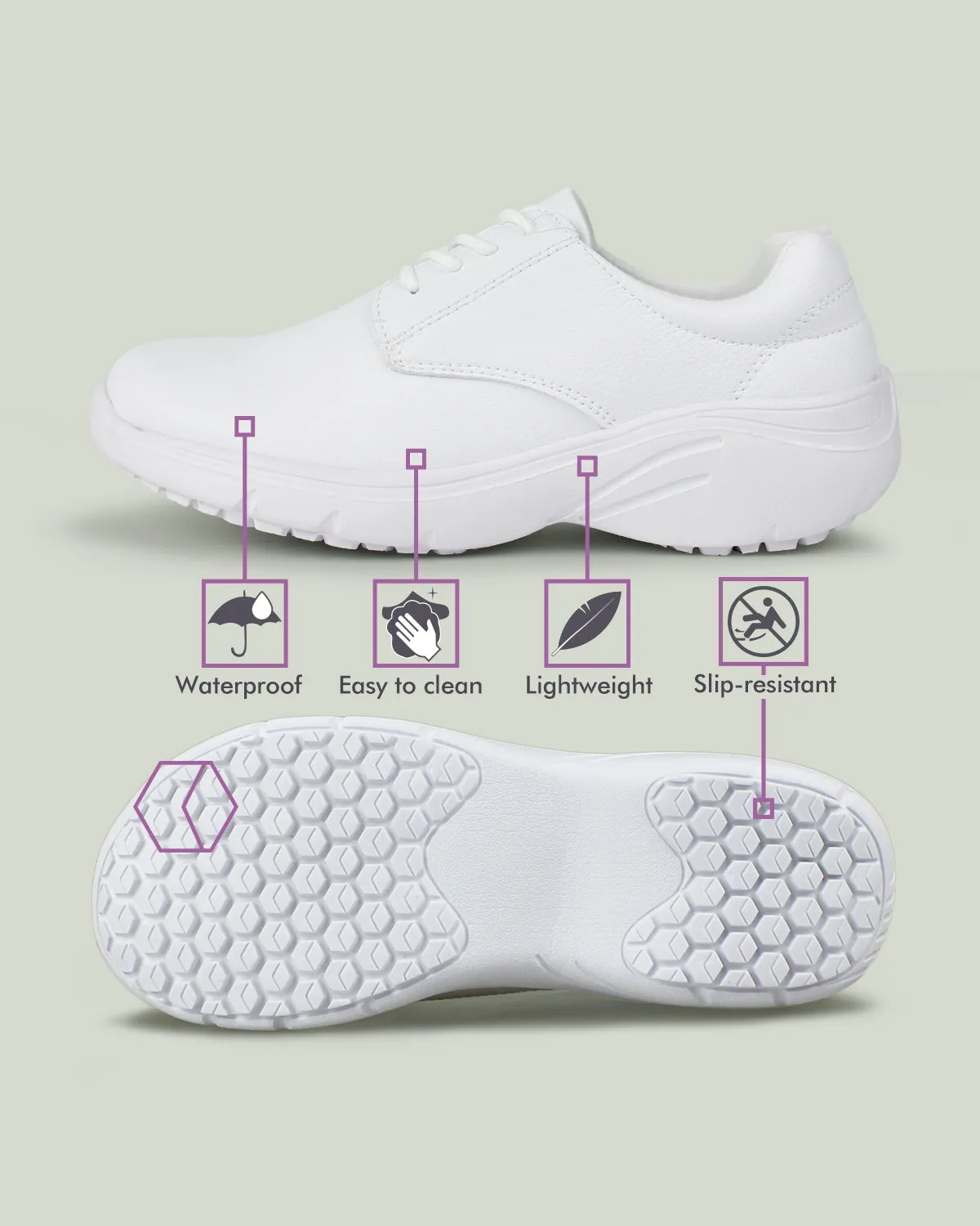 Nurse Shoes -Bregella White