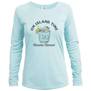 On Island Time Sun Shirt - Women UPF50 Sun Protection Graphic Tee