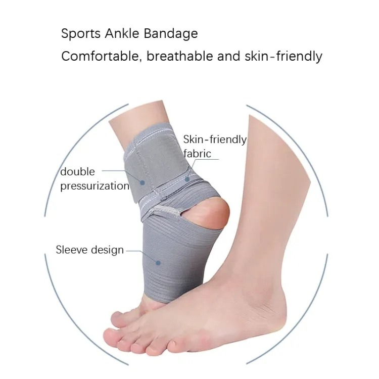 Outdoor Anti-sprain Bandage Compression Ankle Support For Men and Women(Grey)