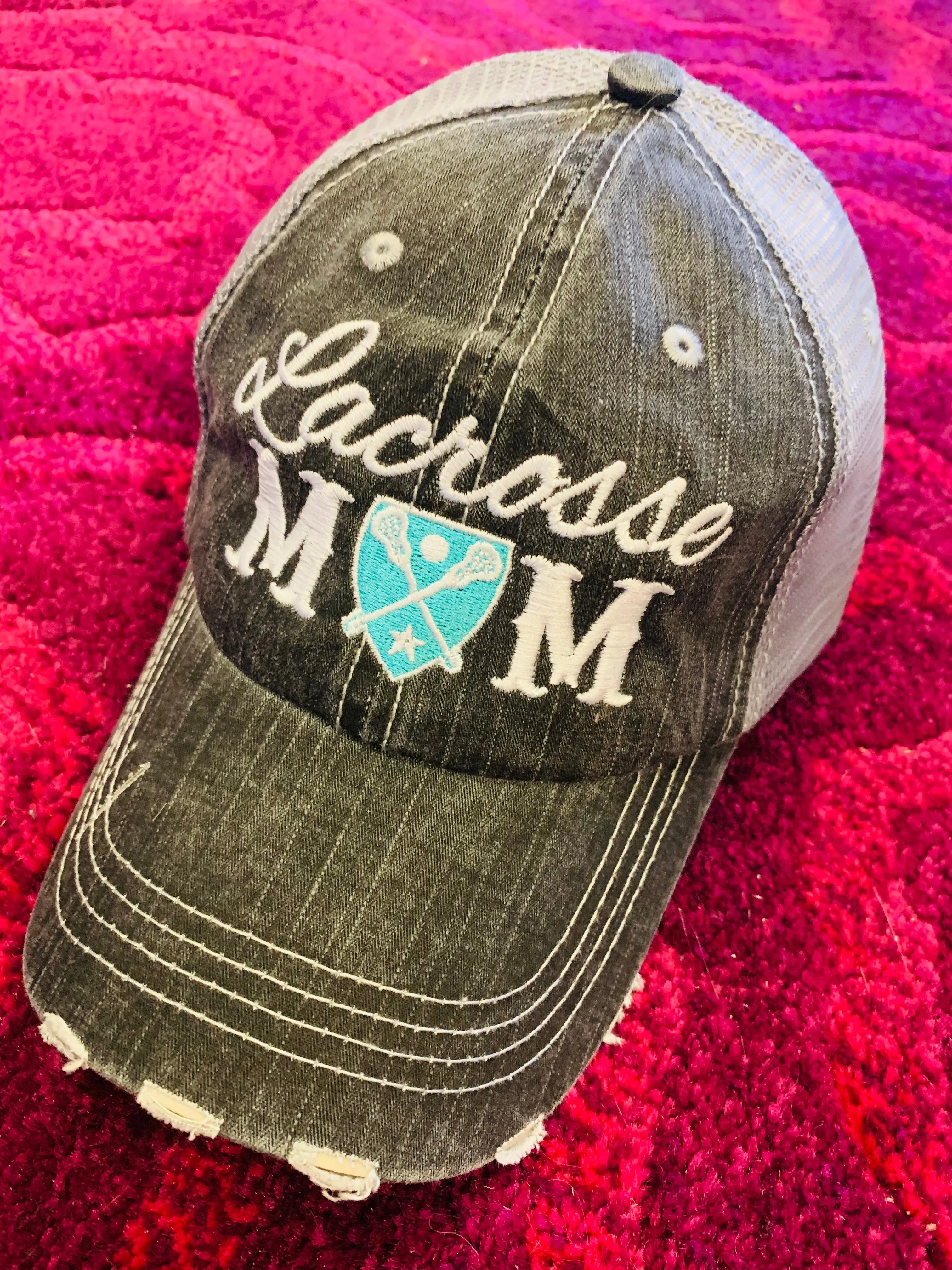 Personalized Lacrosse hats Lacrosse mom Lacrosse hair dont care Embroidered womens trucker caps LAX