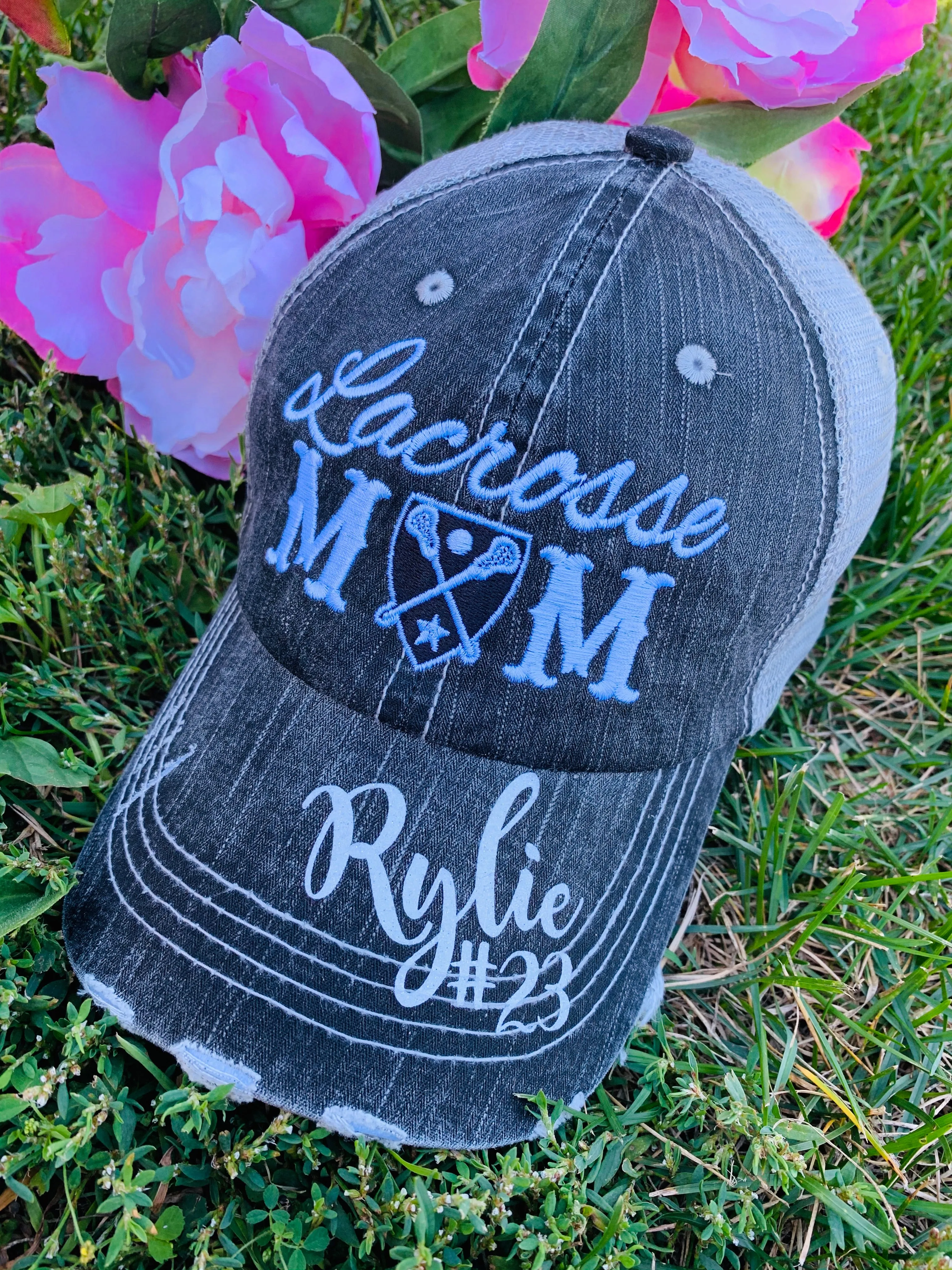 Personalized Lacrosse hats Lacrosse mom Lacrosse hair dont care Embroidered womens trucker caps LAX