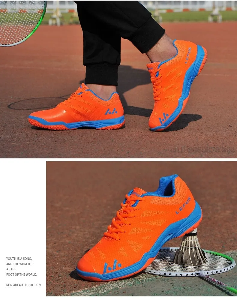 Professional Indoor Tennis Shoes For Men Women Anti Slip Soft Table Tennis Sneakers Breathable Court Shoes Badminton Sport Trainers