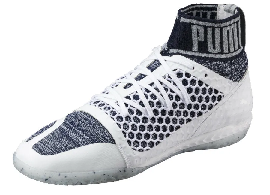 PUMA 365 evoKNIT NETFIT CT Indoor Soccer Shoes - White-Peacoat-Quarry