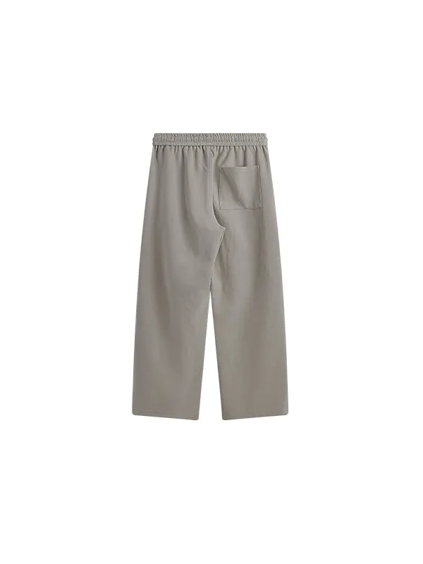 Side Pleated Sweatpants in Grey Color