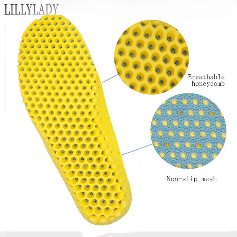 Stretch Breathable Deodorant Running Cushion Insoles For Feet  Man Women Insoles For Shoes Sole Orthopedic Pad Memory Foam