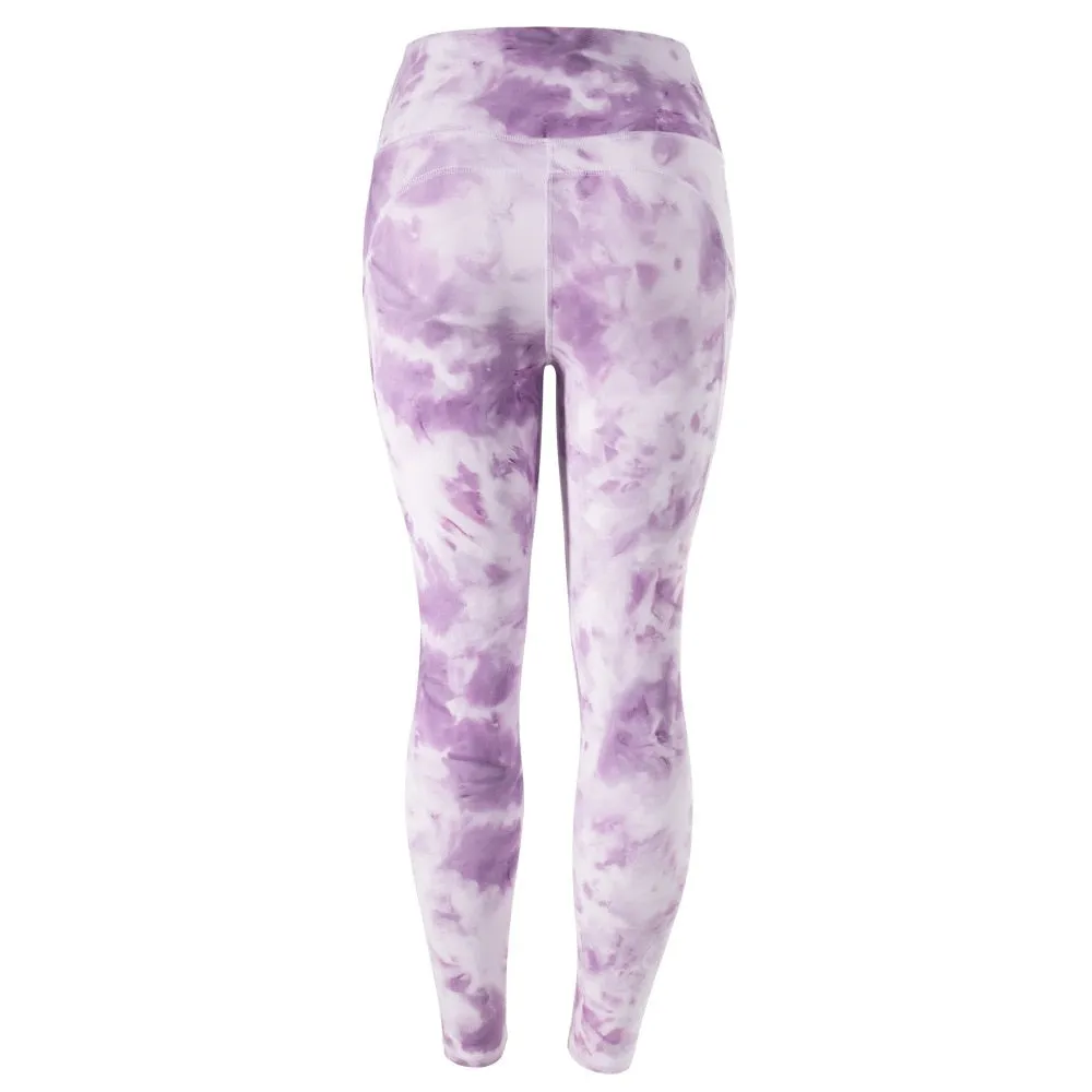 Tie Dye Tight Sports Women Fitness With Pocket Yoga Pants Stretch Workout Patchwork Slim Gym Leggings