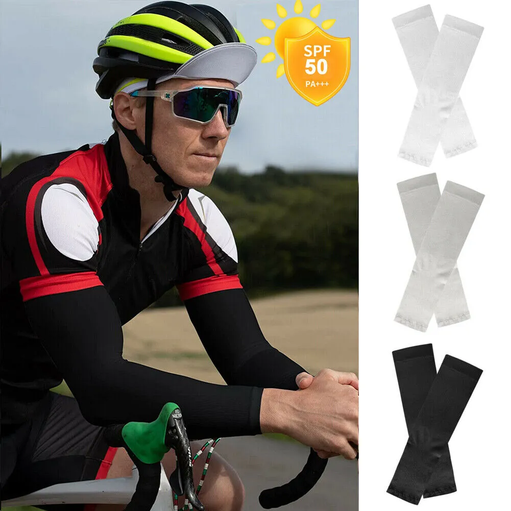 US 5~10Pairs Compression Cooling UV Protection Sun Sleeves Long Arm Cover Warmer