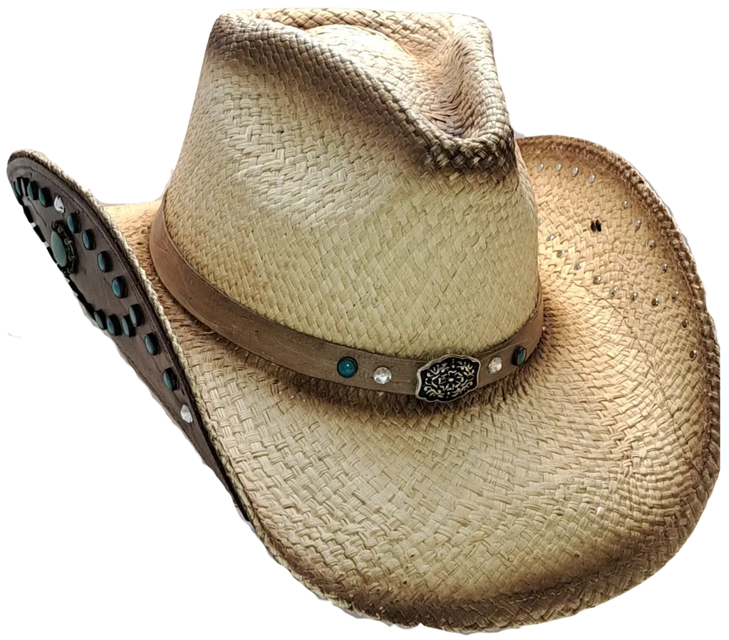 WESTERN GARDENS Straw Cowboy Hat by Austin