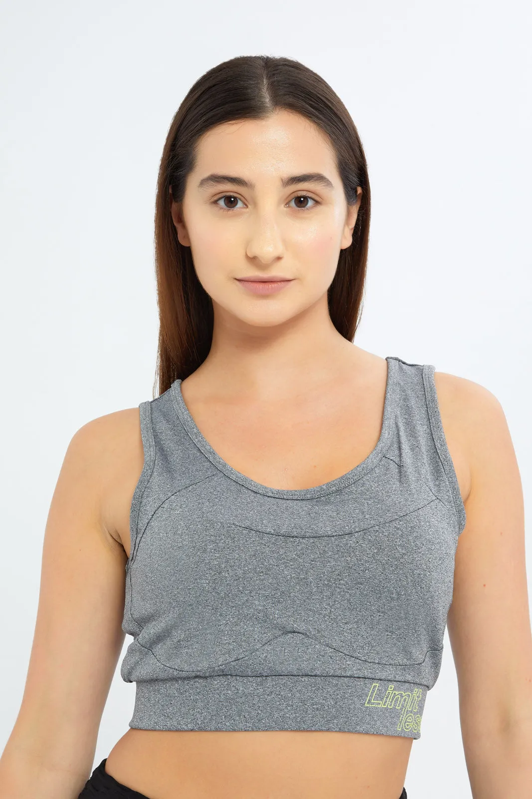 Women Grey Sports Bra