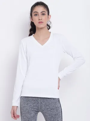 Women White Casual T-shirt