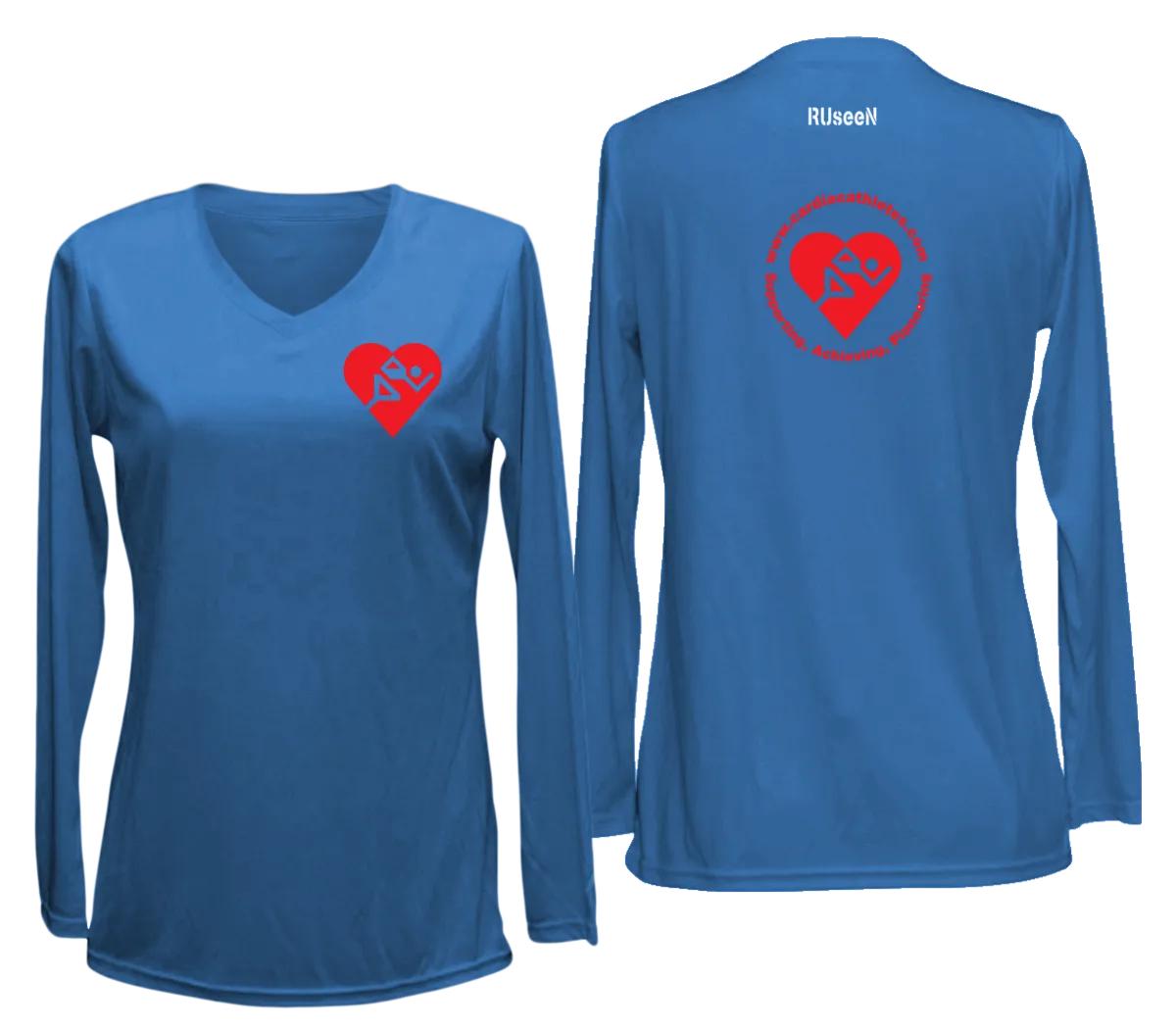 Women's Cardiac Athletes .Org Long Sleeve Shirt - Reflective or Red Logos