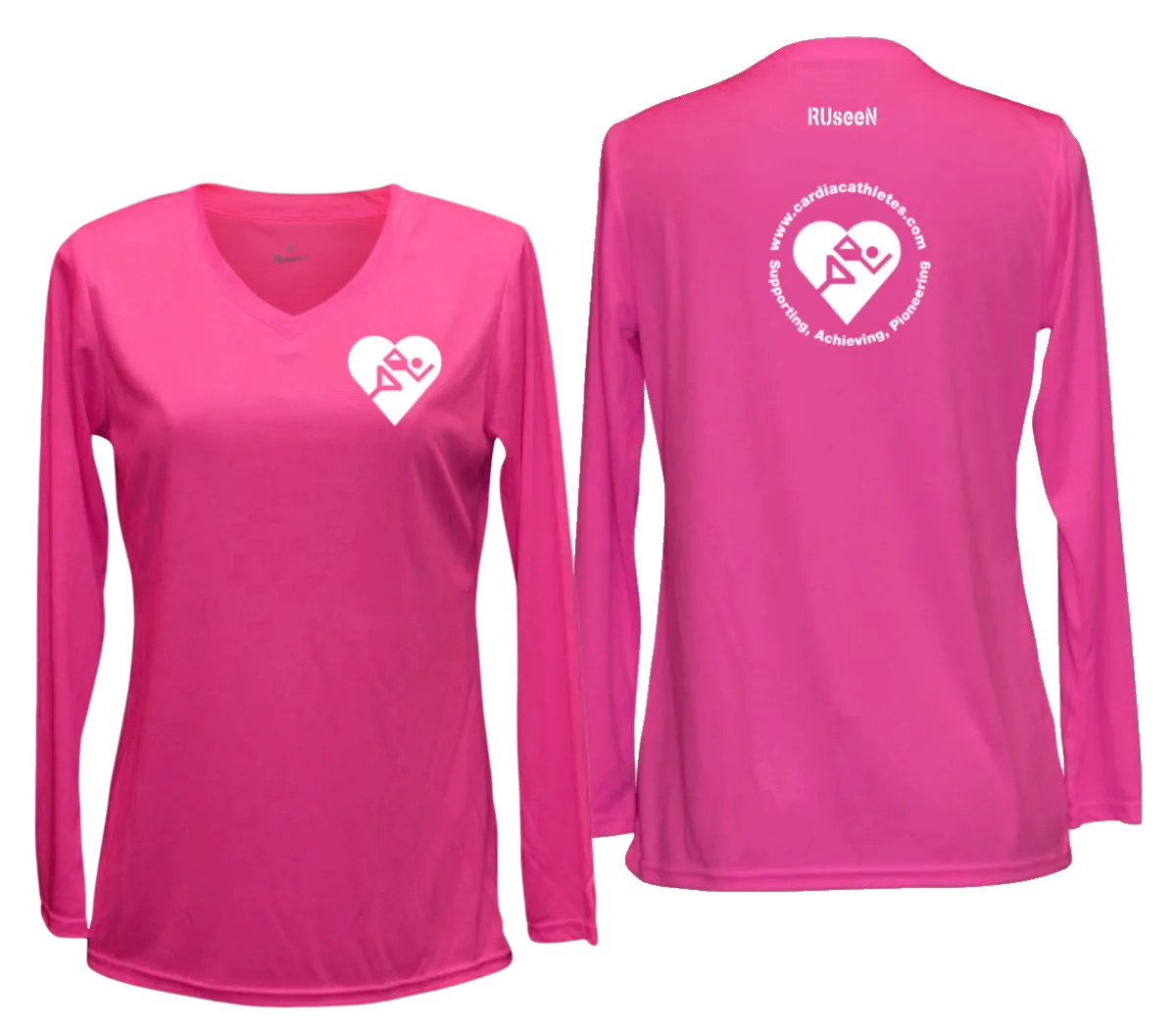 Women's Cardiac Athletes .Org Long Sleeve Shirt - Reflective or Red Logos