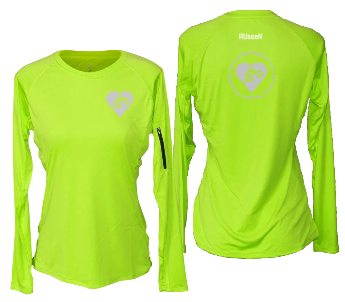 Women's Cardiac Athletes .Org Long Sleeve Shirt - Reflective or Red Logos