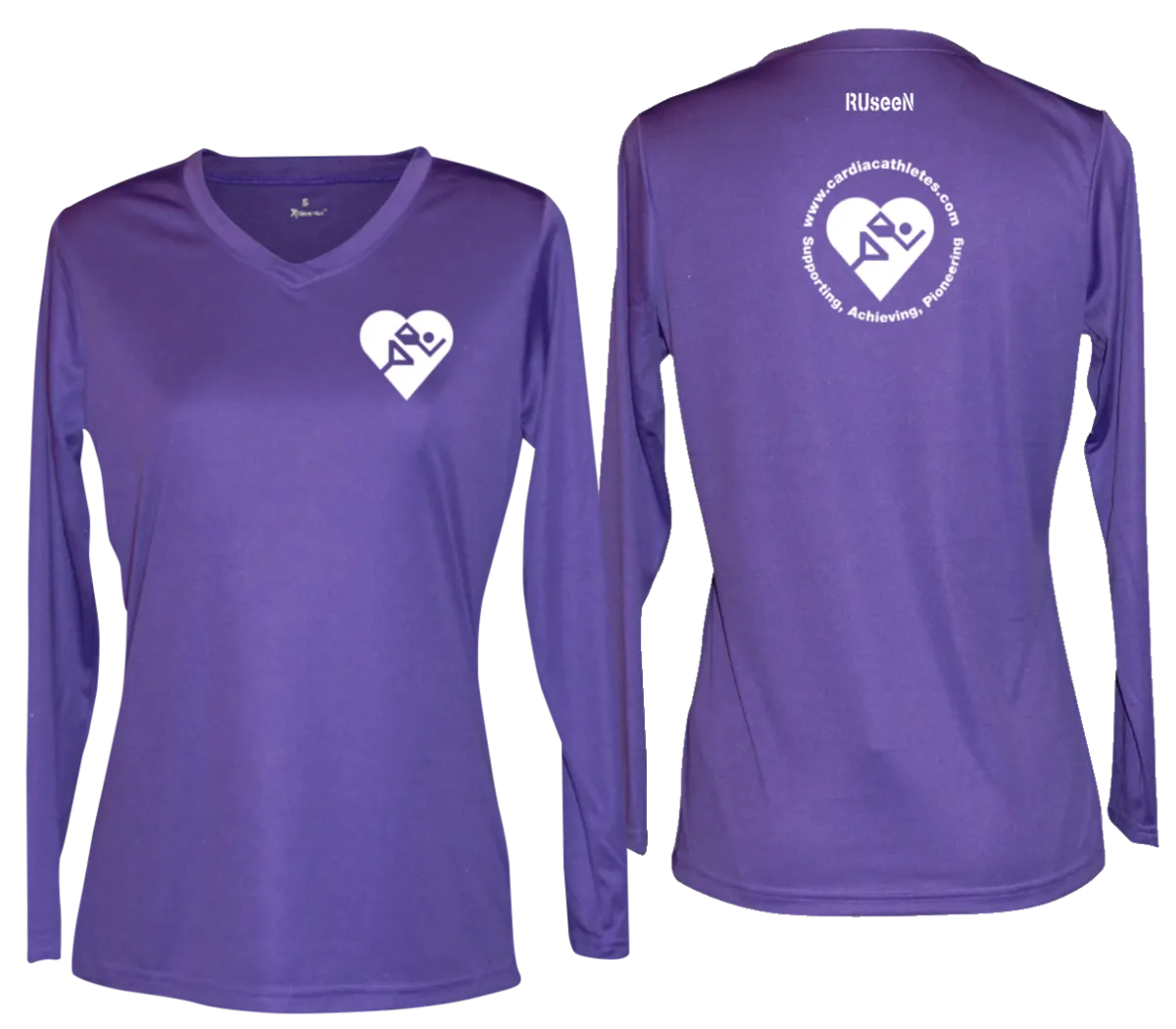 Women's Cardiac Athletes .Org Long Sleeve Shirt - Reflective or Red Logos