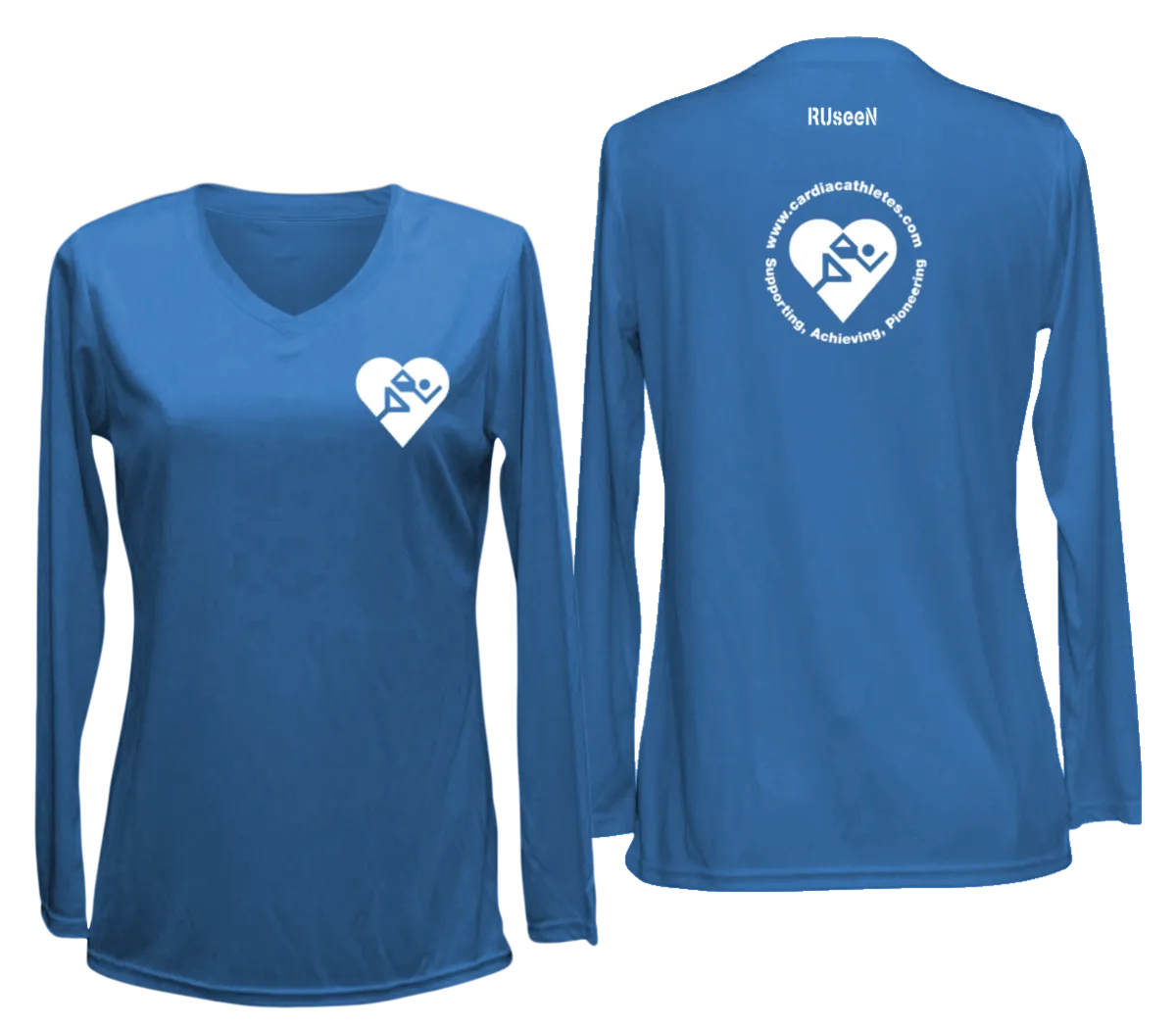 Women's Cardiac Athletes .Org Long Sleeve Shirt - Reflective or Red Logos