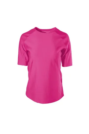 Women's Hightide Short Sleeve Swim Shirt  |  Magnolia Pink