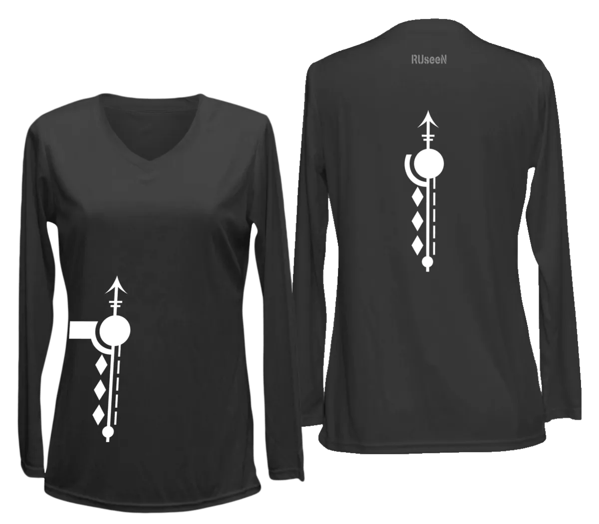 Women's Reflective Long Sleeve Shirt - Paths