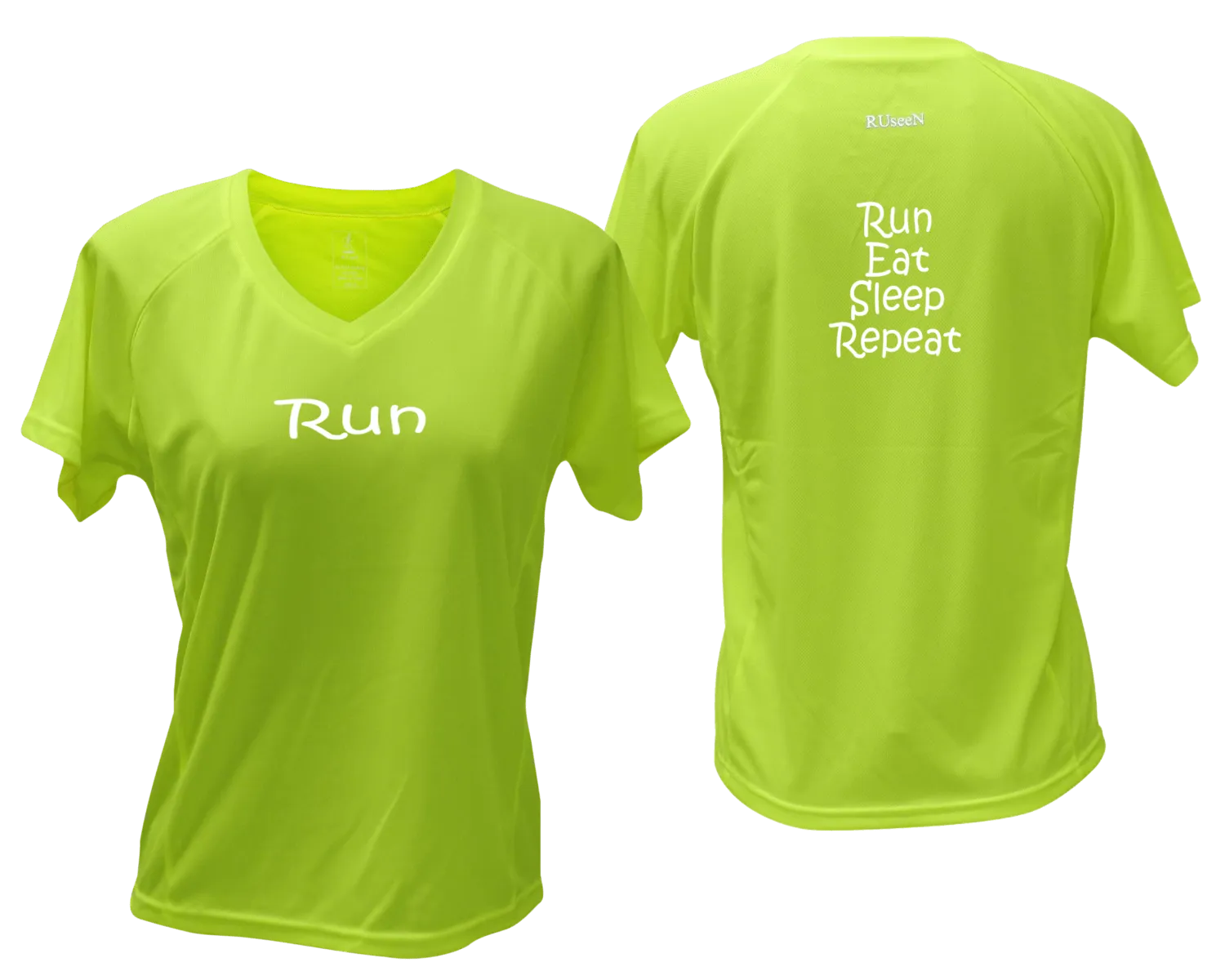 Women's Reflective Short Sleeve Shirt – Run Eat Sleep Repeat