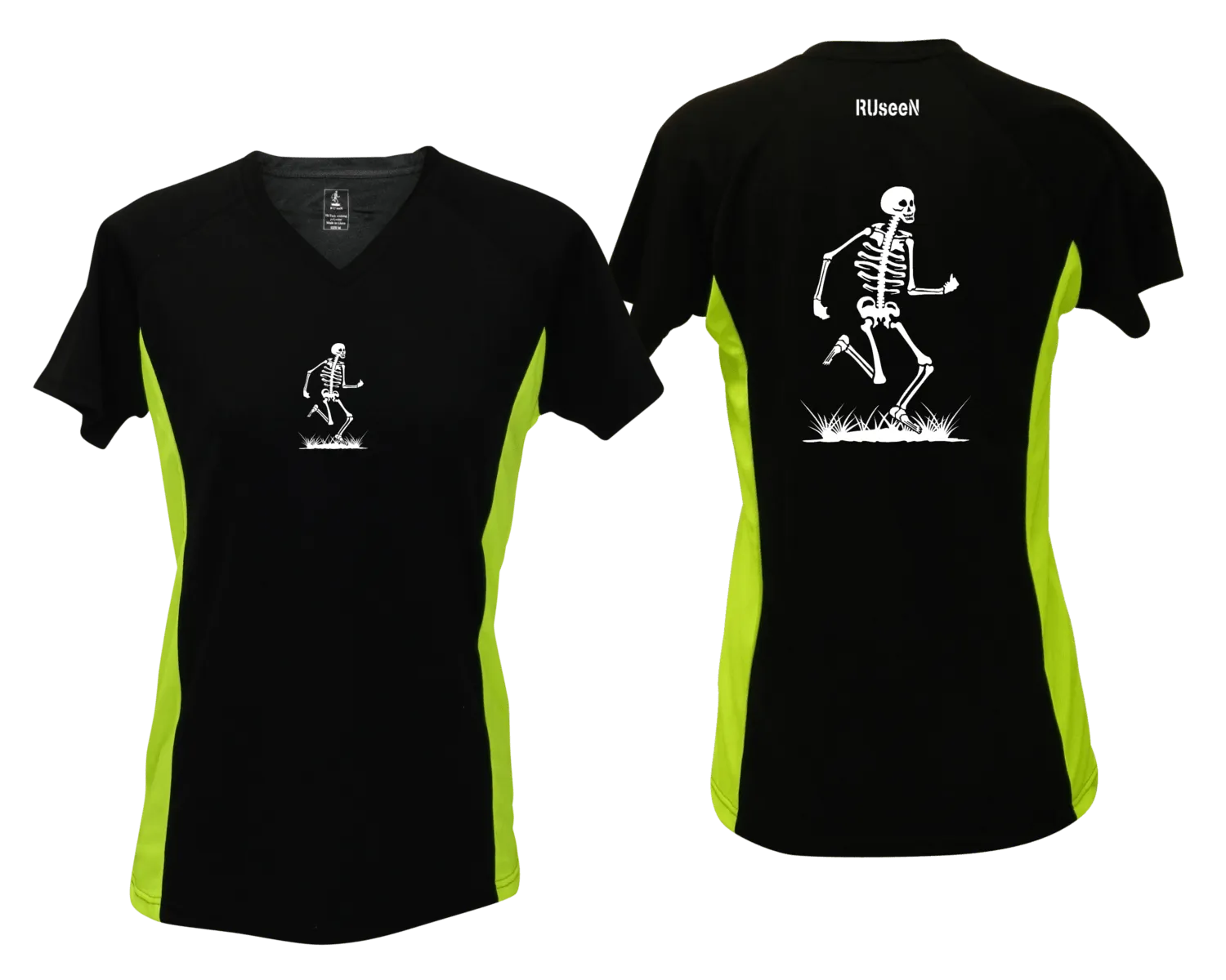 Women's Reflective Short Sleeve Shirt - Skeleton