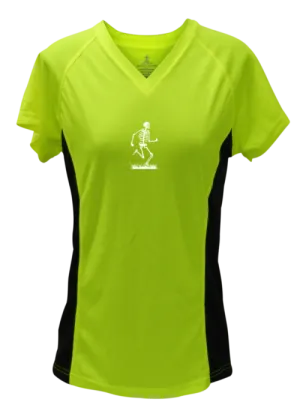 Women's Reflective Short Sleeve Shirt - Skeleton