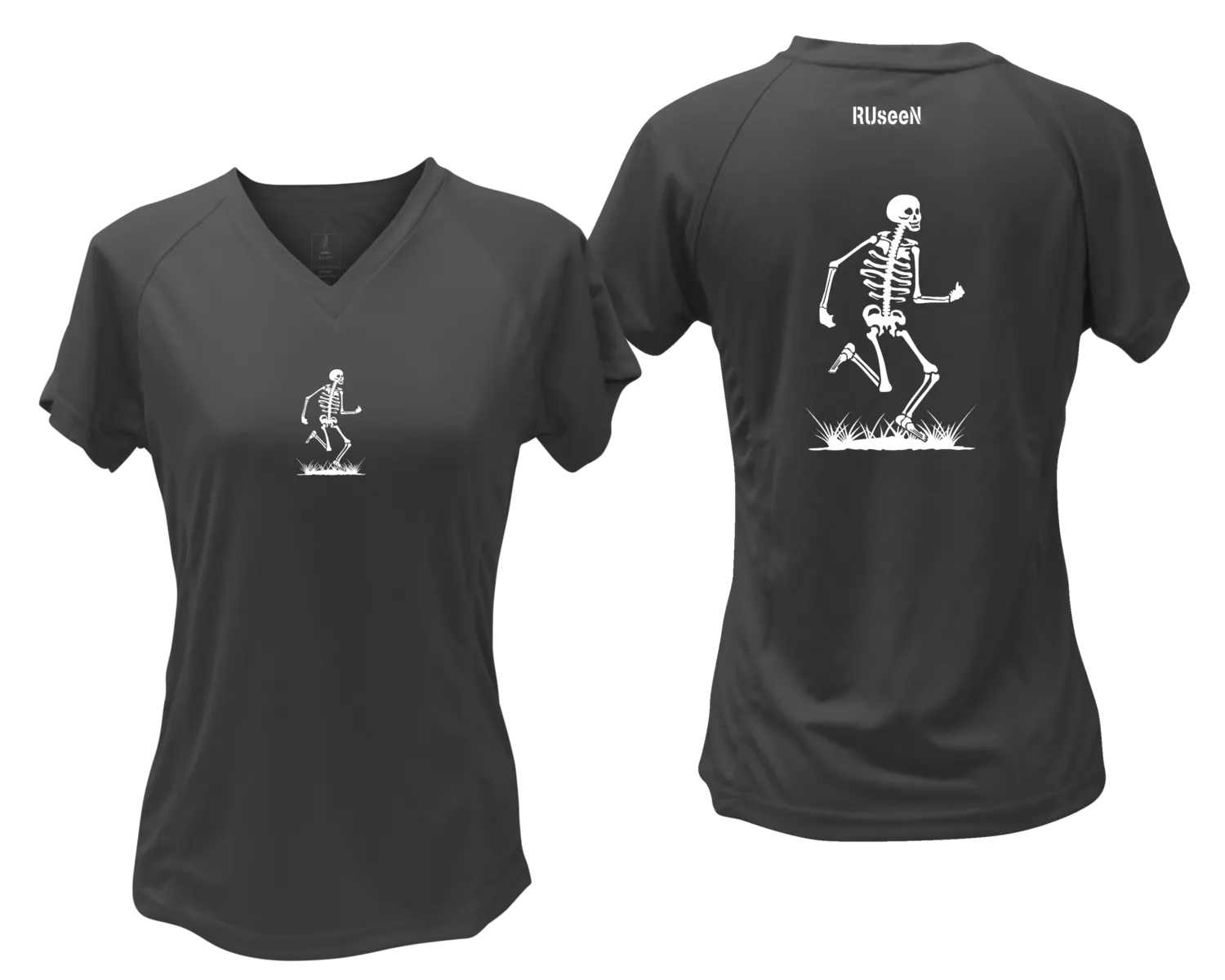 Women's Reflective Short Sleeve Shirt - Skeleton