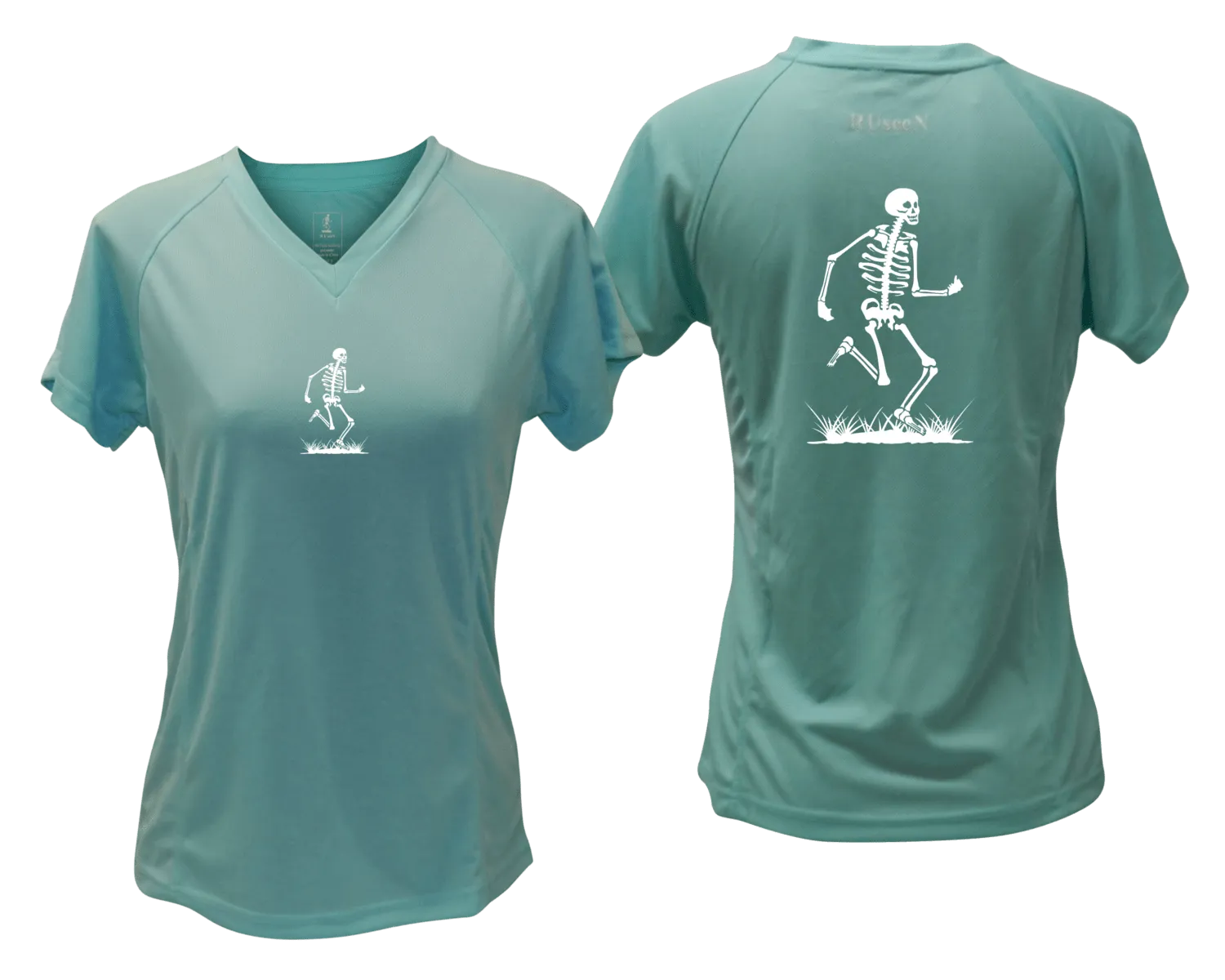 Women's Reflective Short Sleeve Shirt - Skeleton